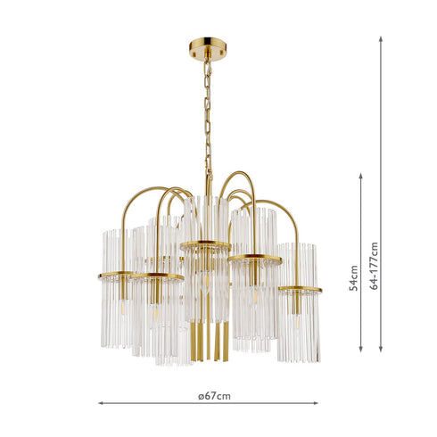 Eli 9 Light Pendant